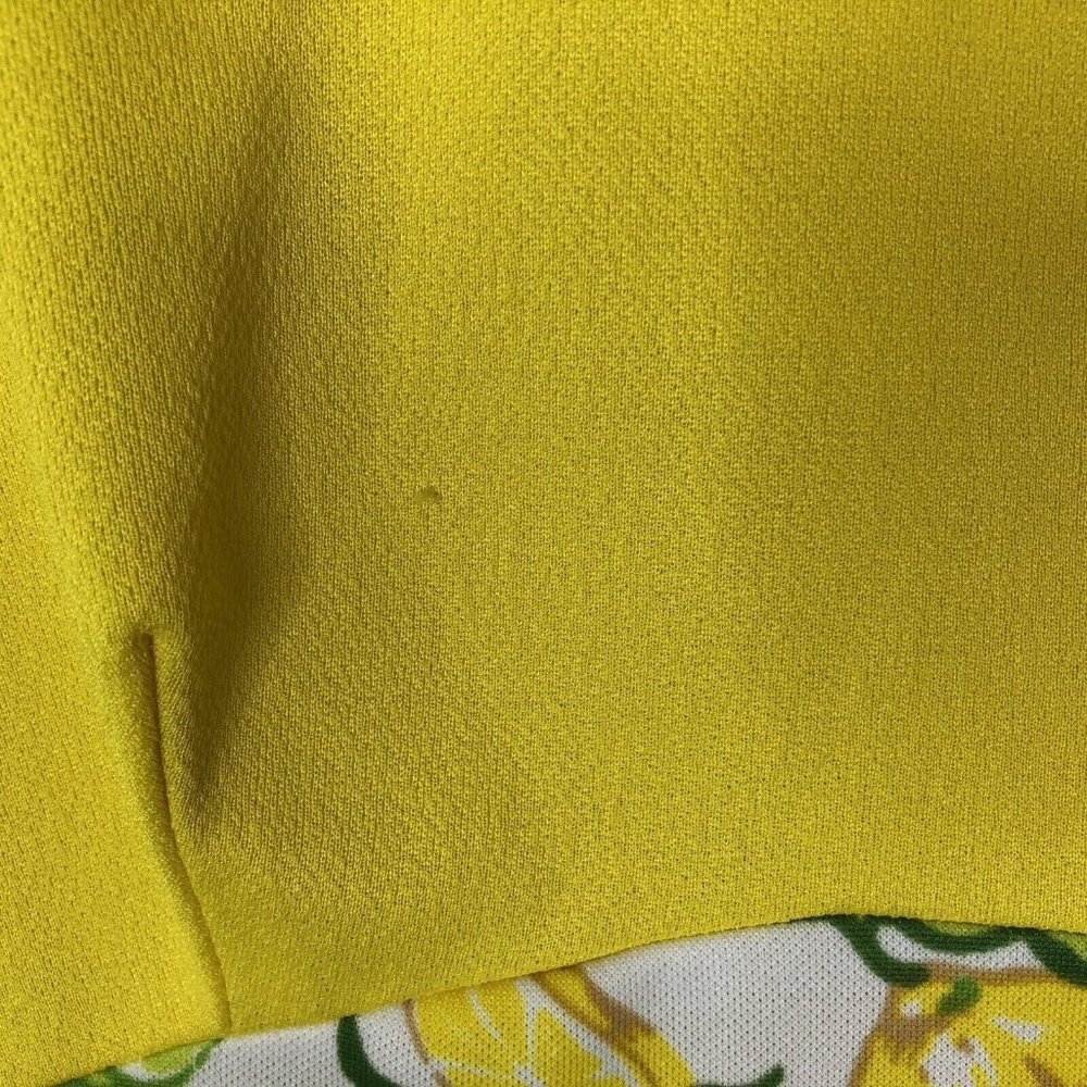 Vtg Handmade Womens Sleeveless Maxi Dress Size M Yellow Lemons Limes 1960s 1970s - Picture 10 of 13